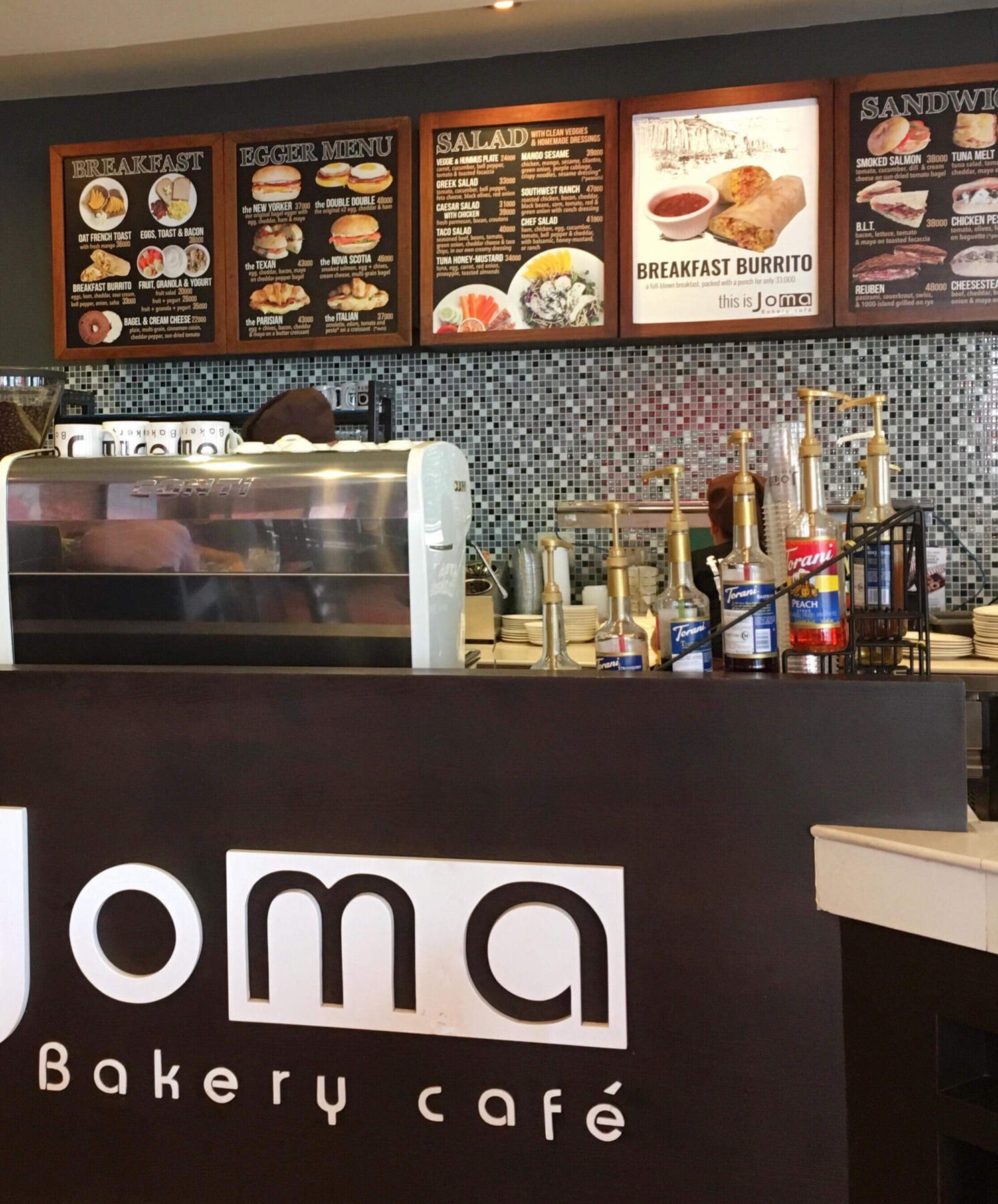 Photography and design of menu boards across all cafes in three countries.